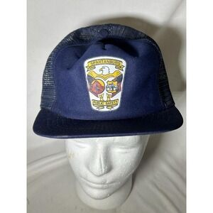 Vintage Spartanburg SC Public Safety & Fire Rescue Patch Hat Cap Mesh Snapback
